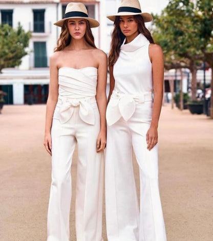 Blusa cuello alto sin mangas