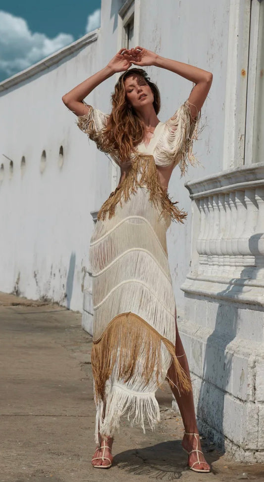 KAFTAN FLECOS CUT OUT