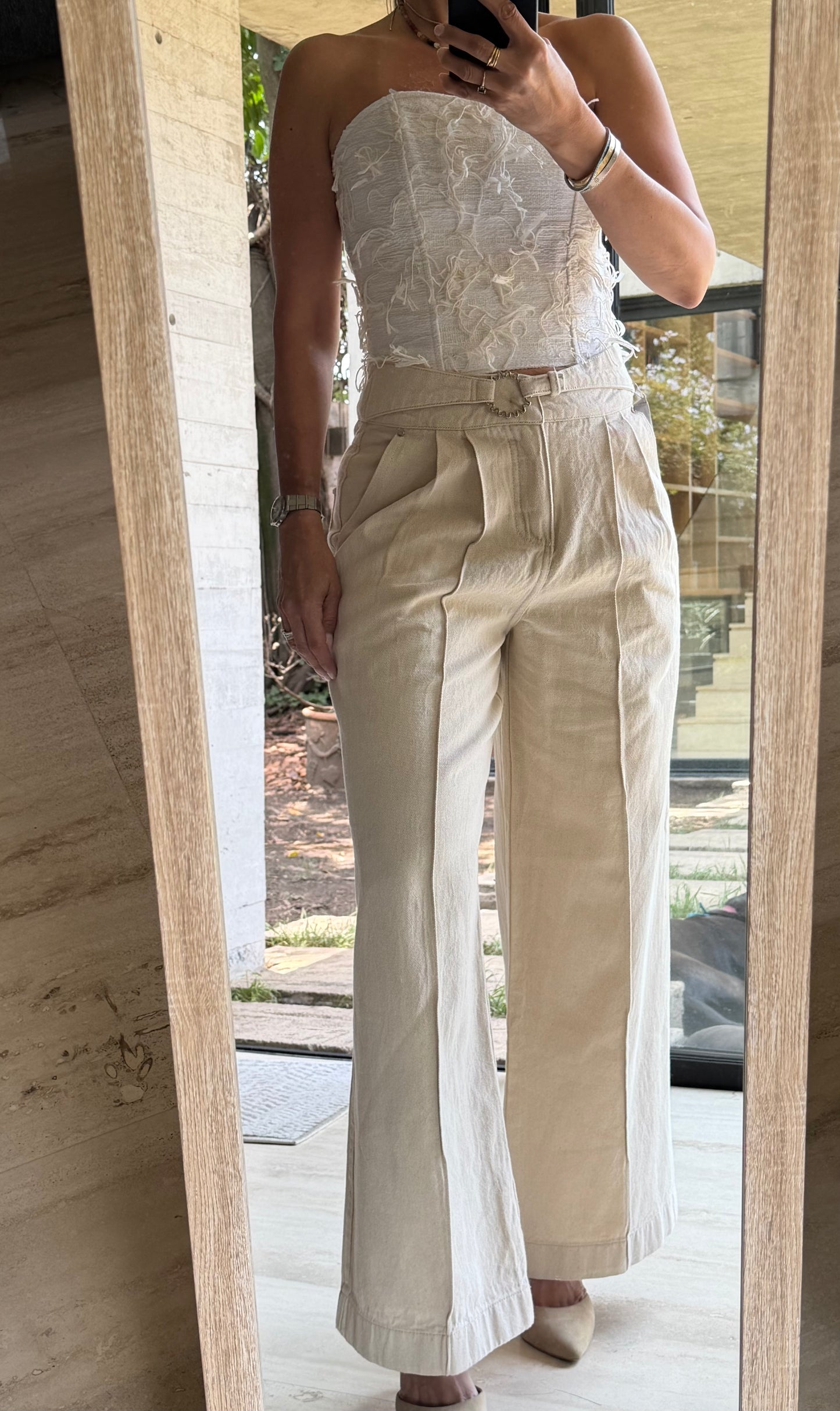 JEANS DENIM BEIGE