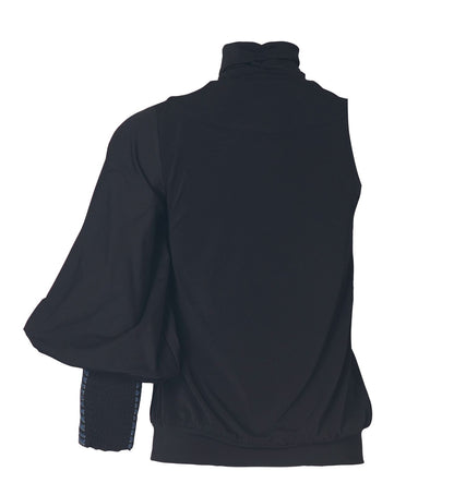 BLUSA UNA MANGA CON DETALLE EN MEZCLILLA